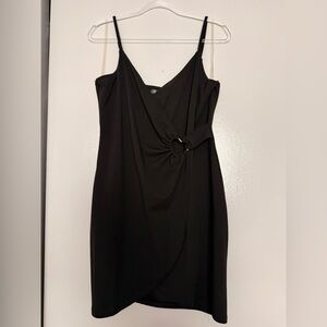 Lily Rose Black Wrap Dress